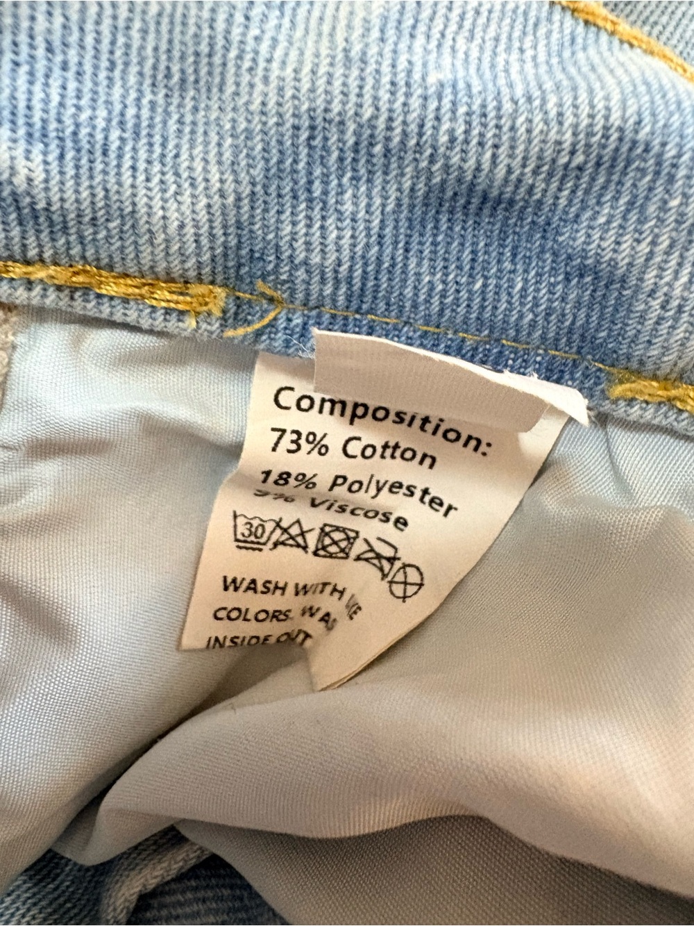 Wide wide leg Jean pants, Pearl-Embellished, long side slit. Size XS. Country go - Picture 6 of 10